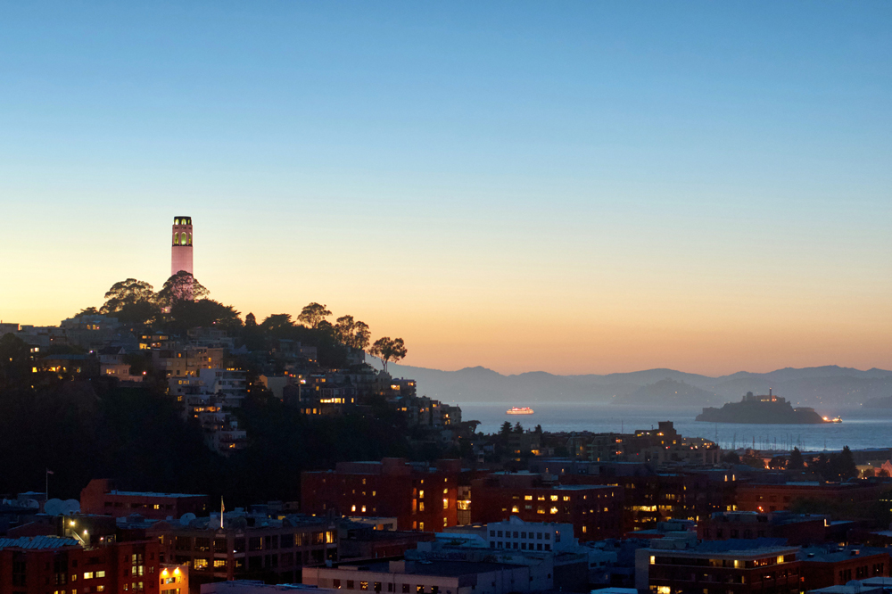 Coit Tower atop Telegraph Hill | San Francisco California